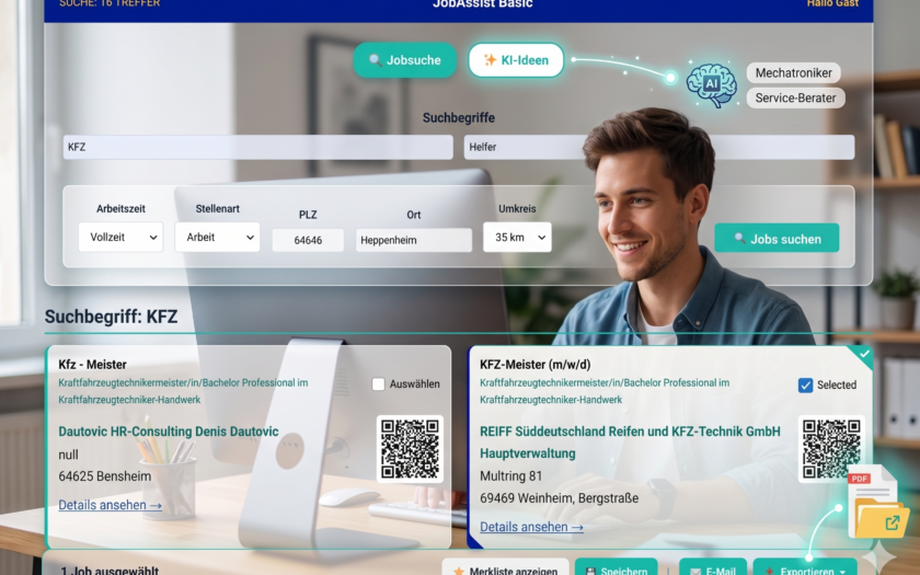 JobAssist Basic intelligente Stellensuche